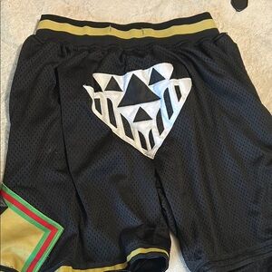 Stylish Black Kids Shorts with Geometric Design